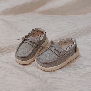 Hey Dude Kids Grey Slip-On Moccasins